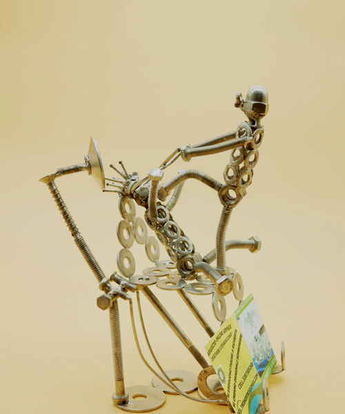 einzigartige metallische Zahnarztskulptur einzigartige metallische Zahnarztskulptur